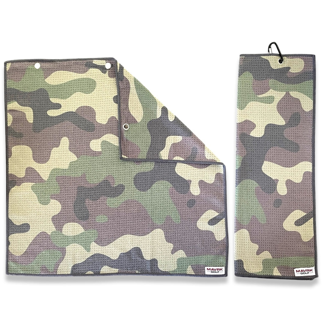 Camo Print Golf Towel