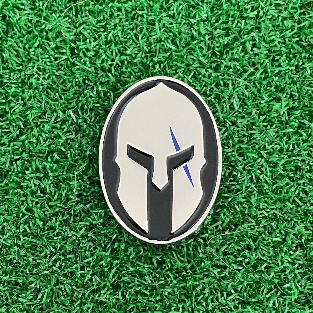 Thin Blue Line Spartan Golf Ball Marker