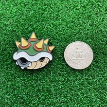 Load image into Gallery viewer, Bowser Shell Inspired Golf Ball Marker
