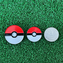 Load image into Gallery viewer, Pokeball Inspired Golf Ball Markers
