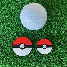 Load image into Gallery viewer, Pokeball Inspired Golf Ball Markers
