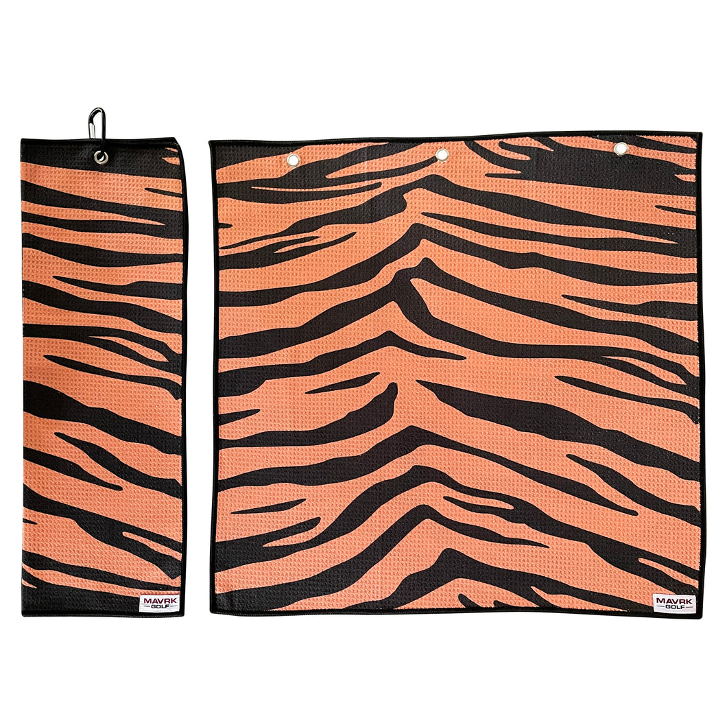 Tiger Print Golf Towel