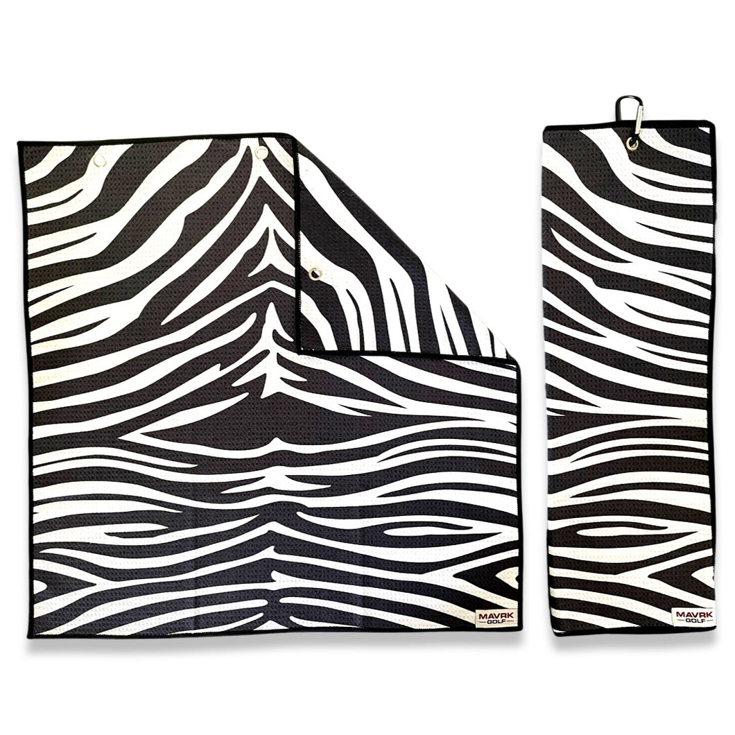 Zebra Print Golf Towel